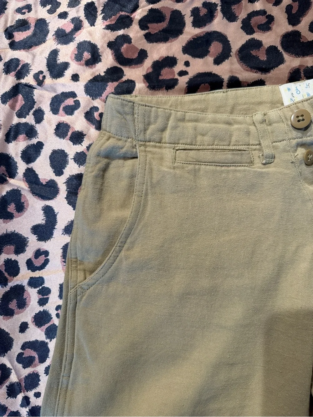 Wythe NY Flat Front Cotton Linen Twill Chino Pants Size 28